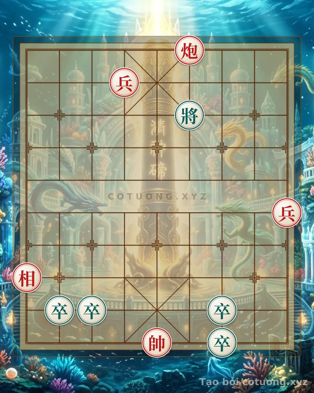 Challenge: Red Cannon, 2 Red Pawns, and Red Bishop vs. 4 Black Pawns: The Survival Strategy in the #9615 Deadly Chess Formation - Can you solve it?