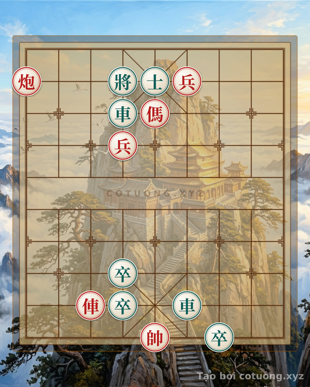 Challenge: Xiangqi: Red Cannon at 9/9 - Smart Defensive Tactics - Can you solve it?
