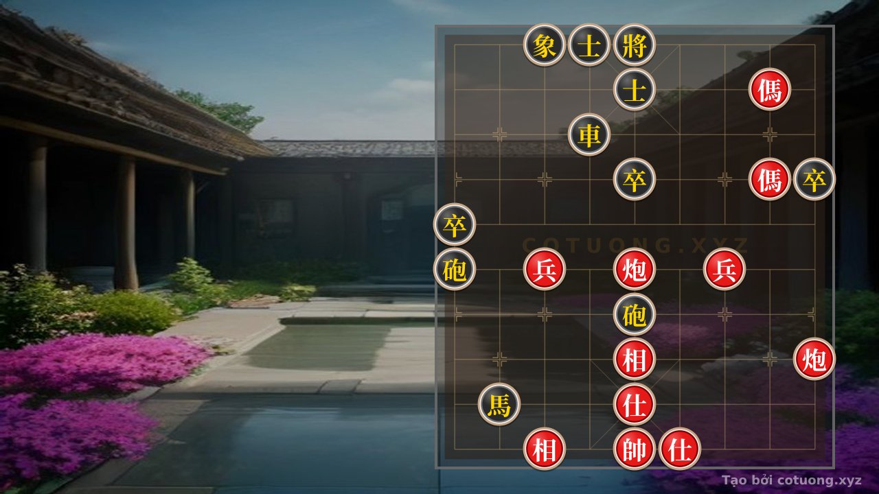 Thế cờ: Red General: Double Horse Legs Strategy - How to Defeat the Black Chariot in 3 Moves — Cờ Tướng Online
