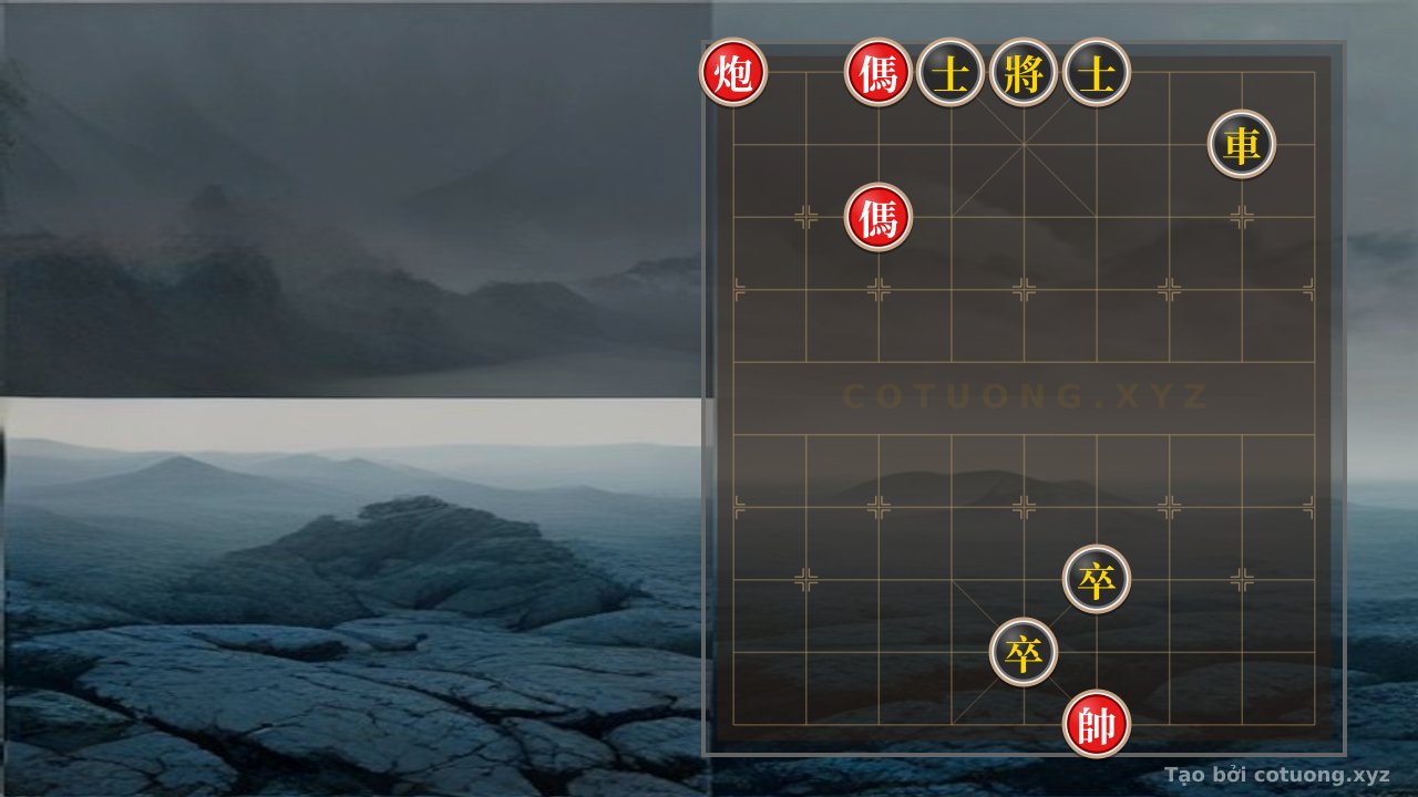 Thế cờ: Red Cannon on File 9, Rank 10: Endgame in 3 Moves — Cờ Tướng Online