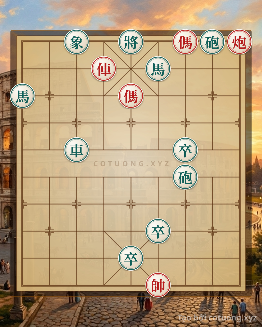 Challenge: Tactics of Damage: The Coordinated Rook-Horse-Cannon Strike Breaks the Black's Defensive Formation in an Imaginary Chess Position - Can you solve it?