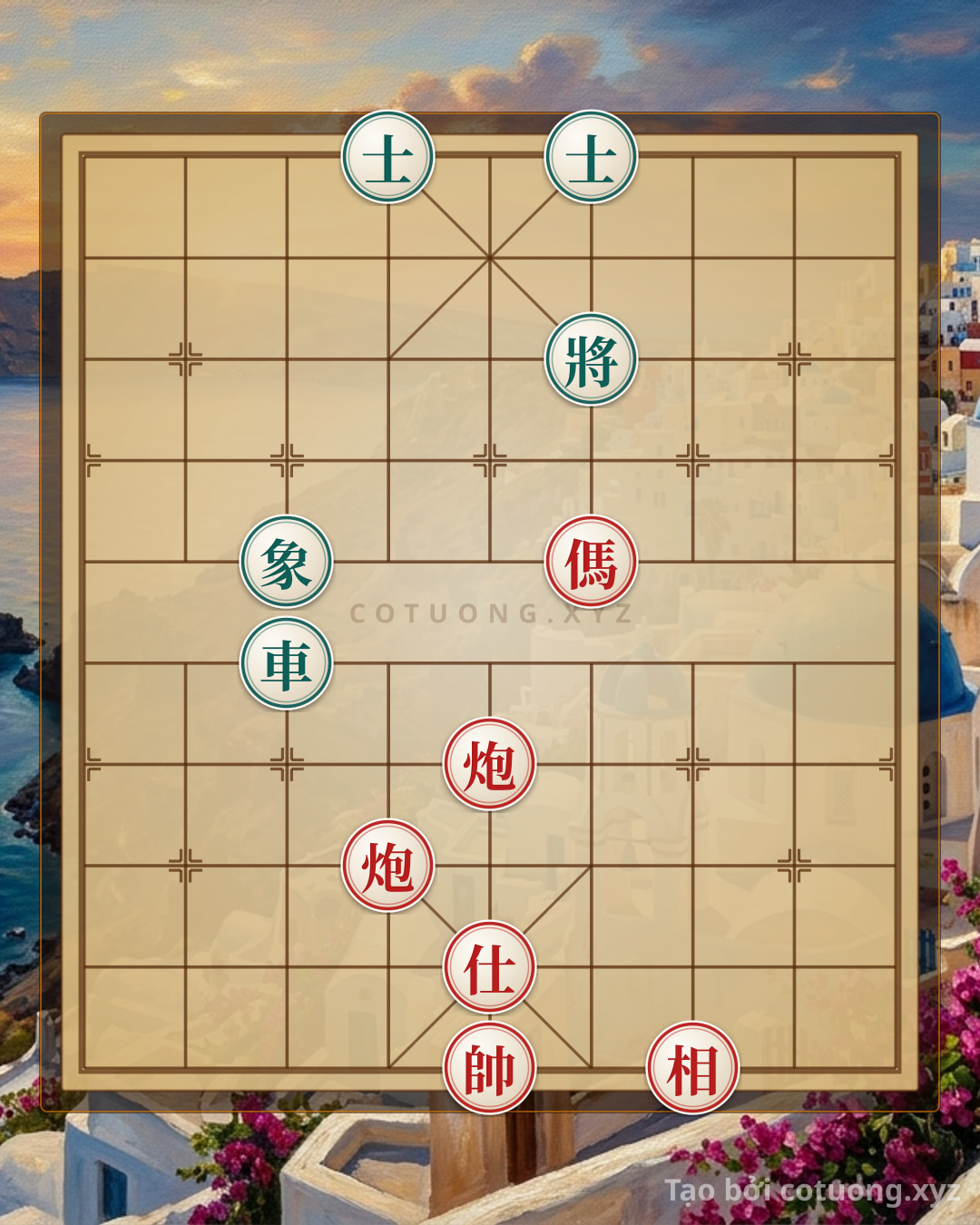 Challenge: The Hidden Chess Mystery: Can 2 Cannons, Horse, Advisor, and Elephant Defeat the Lone Black Chariot? - Can you solve it?