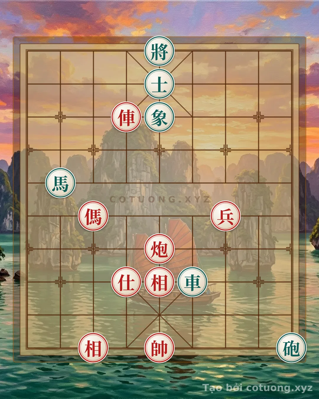 Thế cờ: Xiangqi Classic Trap: Chariot Cannon Horse Pinning - When Red Sets the Trap for Black in the Fog of Battle — Cờ Tướng Online