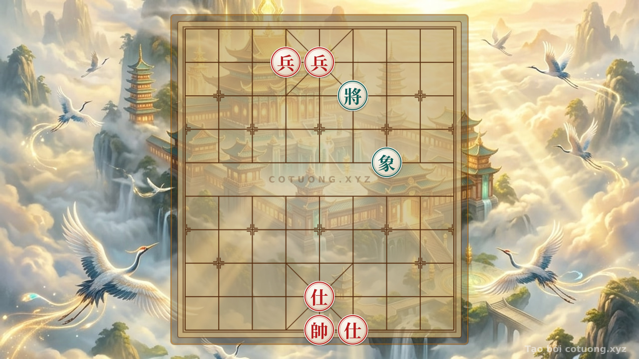 Thế cờ: The Legendary Trap: 2 Rooks and 2 Advisors Defeat the General in One Mythical Move — Cờ Tướng Online