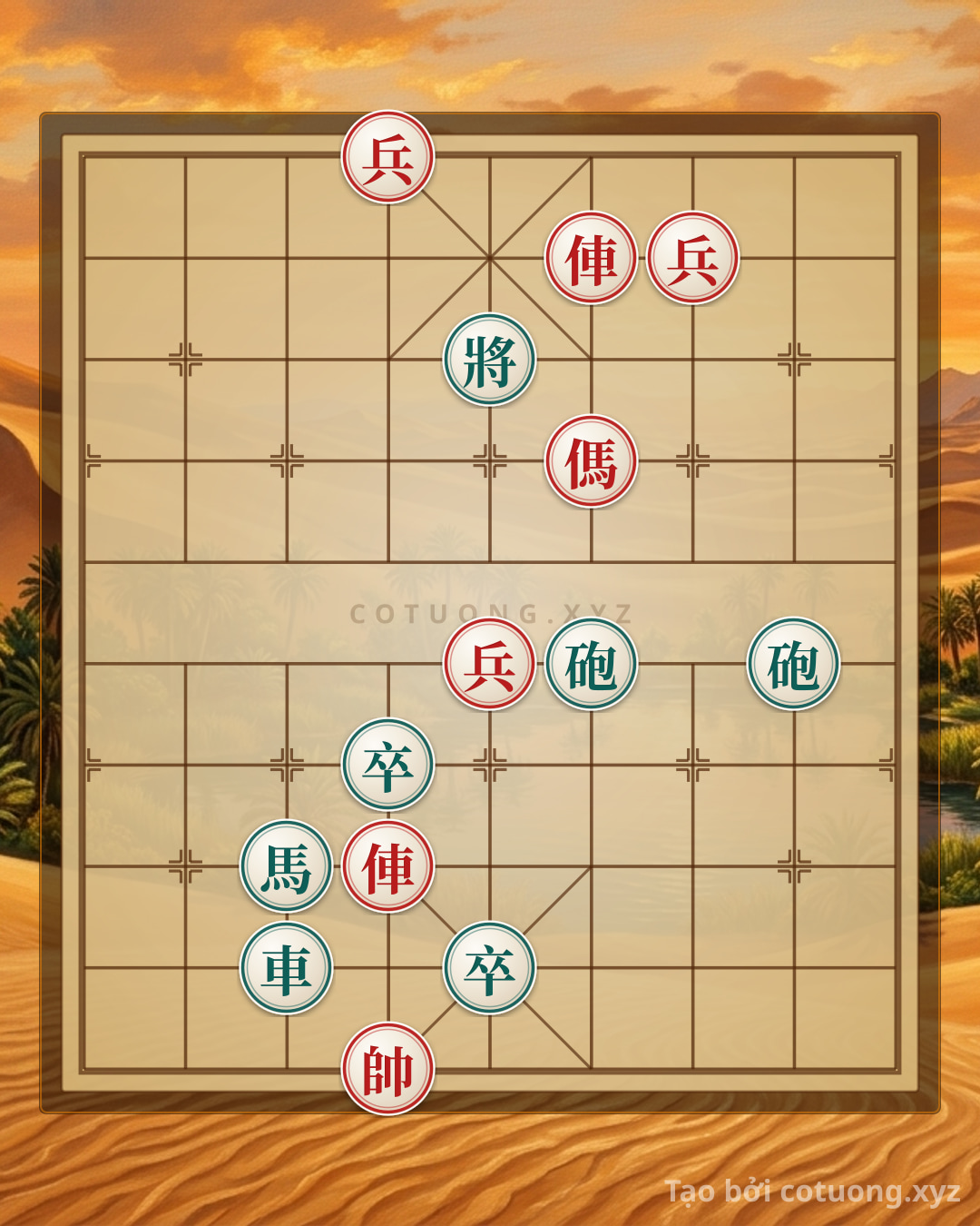 Challenge: Song xa mã bôn tập phá trận - Can you solve it?