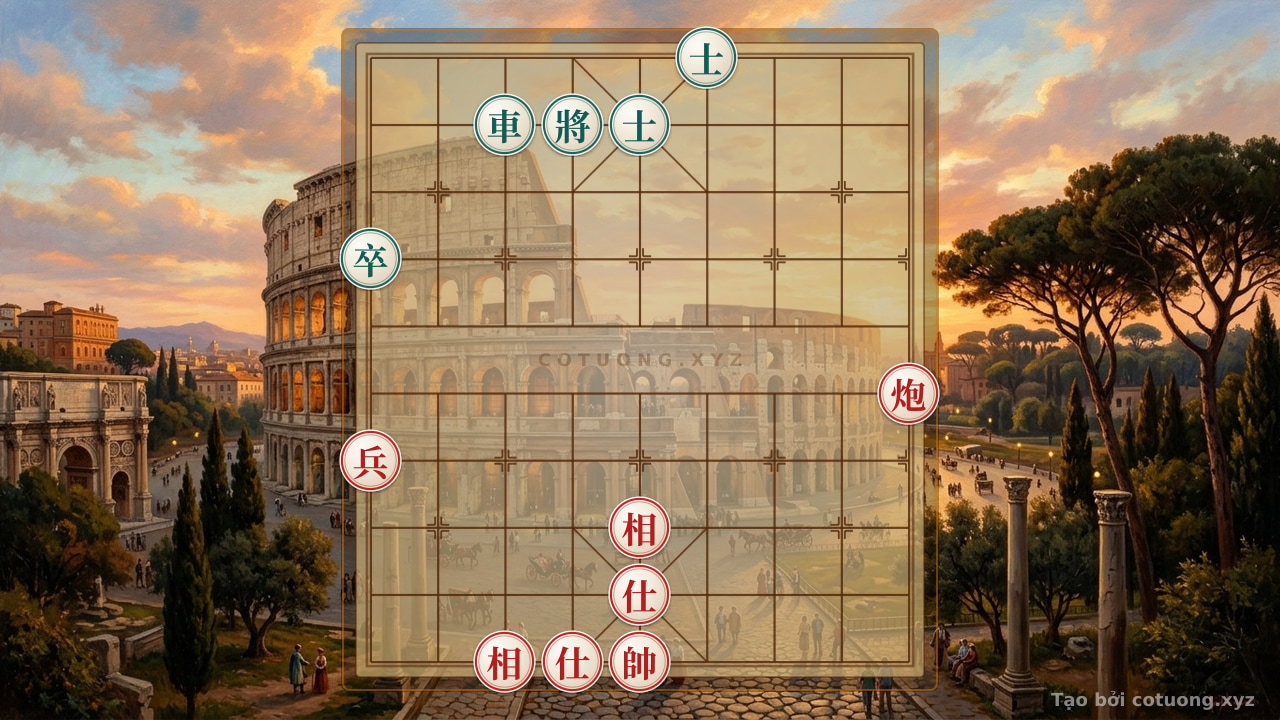 Thế cờ: 'Red Cannon 'Divine General' - Strategy to Defeat Black Chariot in 5 Moves — Cờ Tướng Online