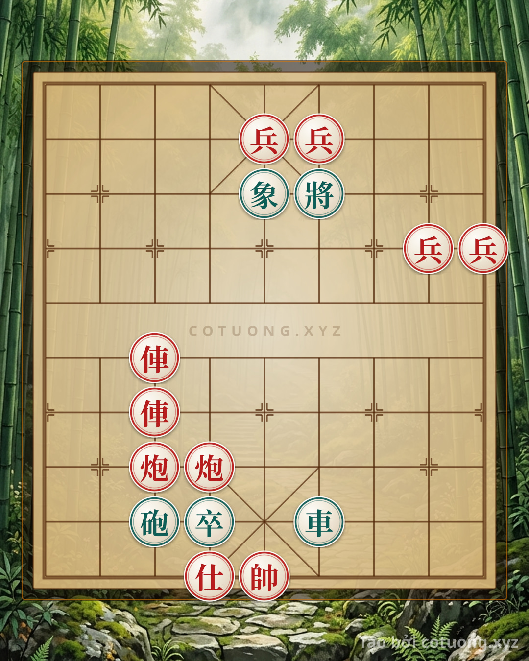 Challenge: Xiangqi: Red Chariot Retreats to File 7, Black Cannon Sets Up a Trap on the Board - Can you solve it?