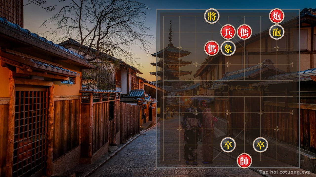 Thế cờ: Mastering Xiangqi: The Double Cannon and Double Horse Checkmate Against the Double Cannon and Elephant — Cờ Tướng Online
