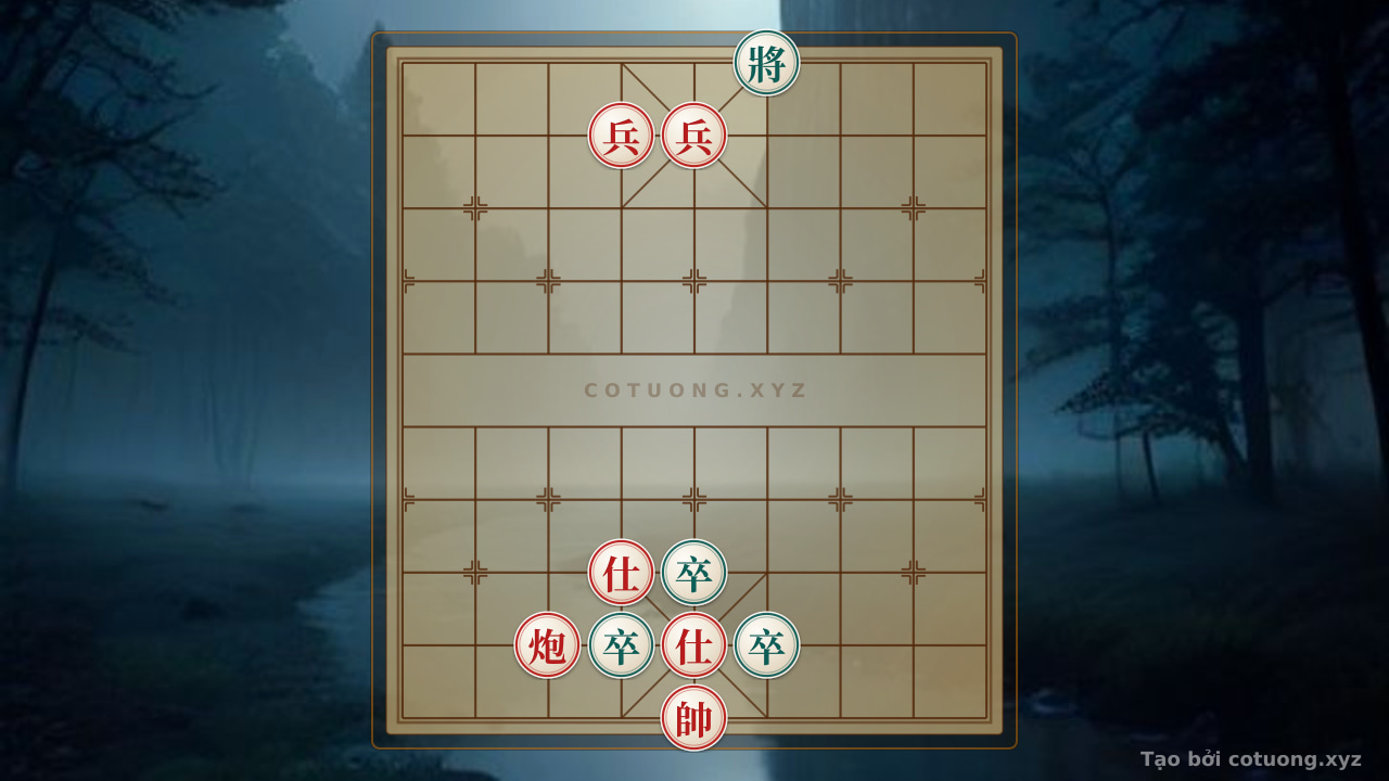 Thế cờ: The 'Cannon Thunderclap' Trick - Classic Elephant Cannon Trap Deceiving the Opponent's Vision — Cờ Tướng Online