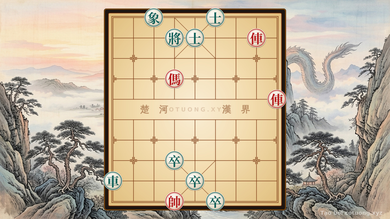 Thế cờ: Red General's Defeat: The Straight Chariot Strategy - Learn Xiangqi Online — Cờ Tướng Online