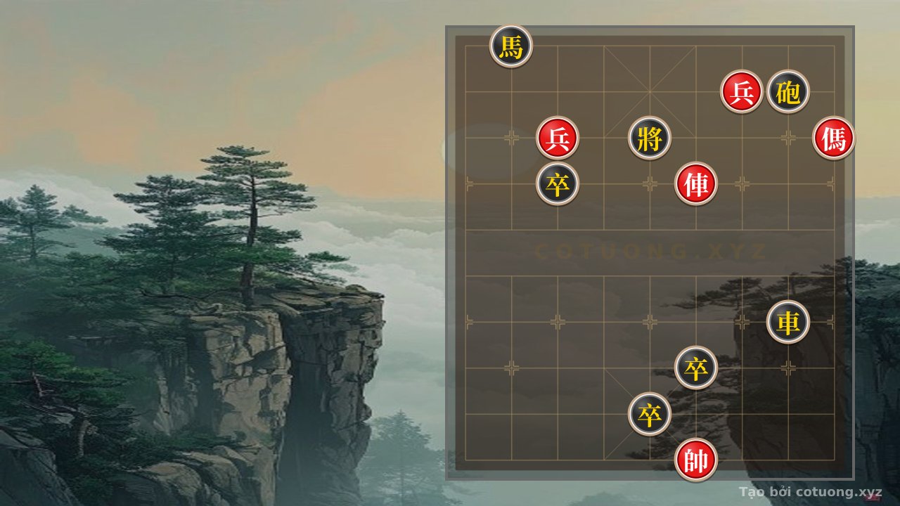 Thế cờ: Red Chariot Retreats to File 4: Brutal Tactics in Chinese Chess — Cờ Tướng Online