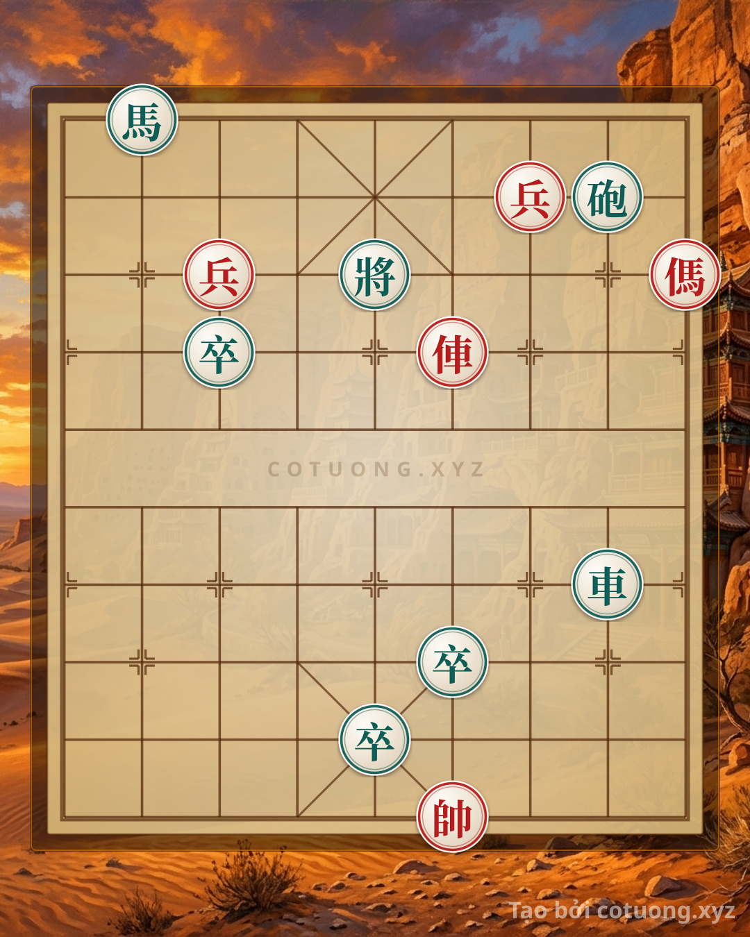 Challenge: Red Chariot Retreats to File 4: Brutal Tactics in Chinese Chess - Can you solve it?