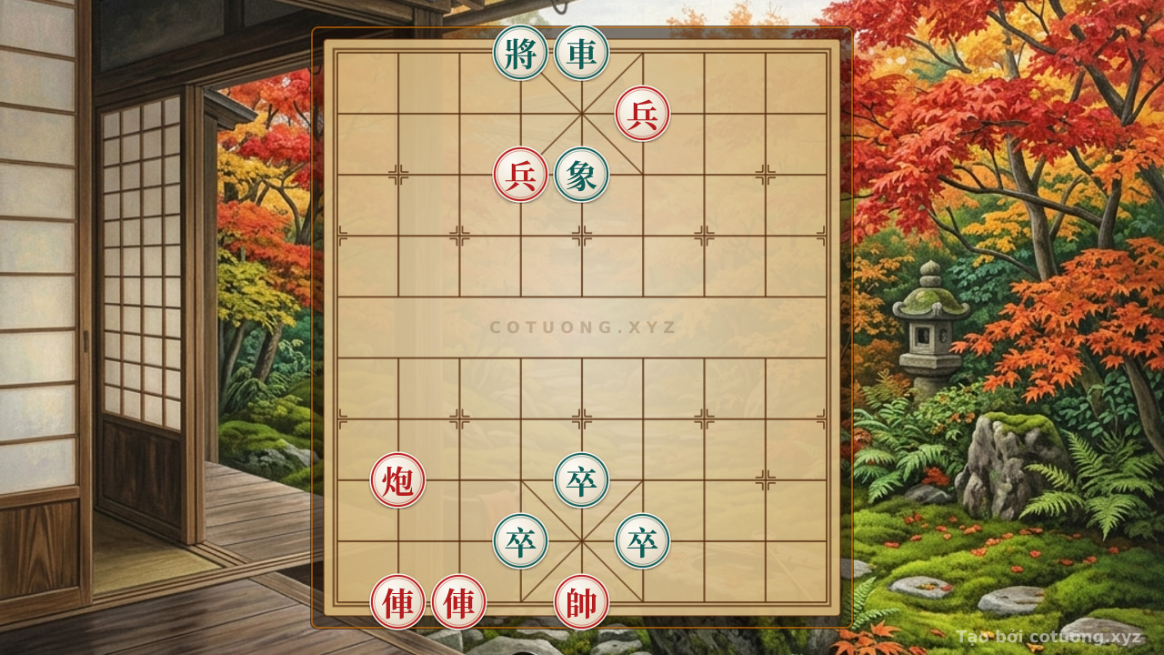 Thế cờ: Red General's Violation: Red Chariot Directly Attacks Black General, Advisor Captured in a Surrounding Trap - New Xiangqi Strategy 2024 — Cờ Tướng Online