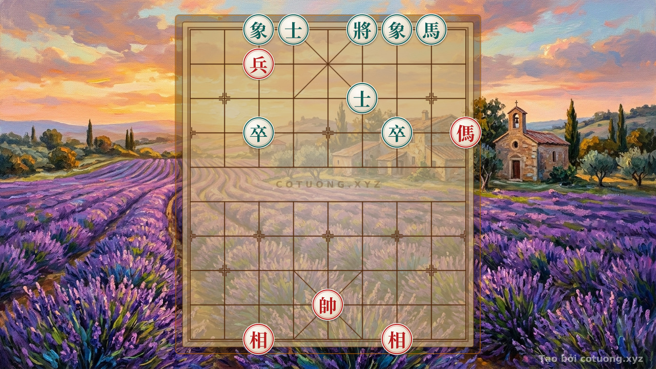 Thế cờ: Fierce Counterattack: The Strategy of Pushing the Pawn to End the Game for Red in a Critical Xiangqi Position — Cờ Tướng Online