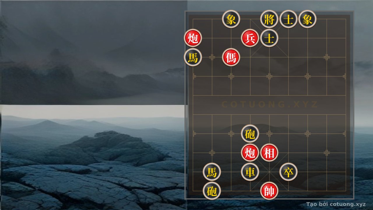Thế cờ: Xiangqi Strategy: Red Horse Attacks Straight, Red Cannon's Tactical Strike - Peak Battle — Cờ Tướng Online