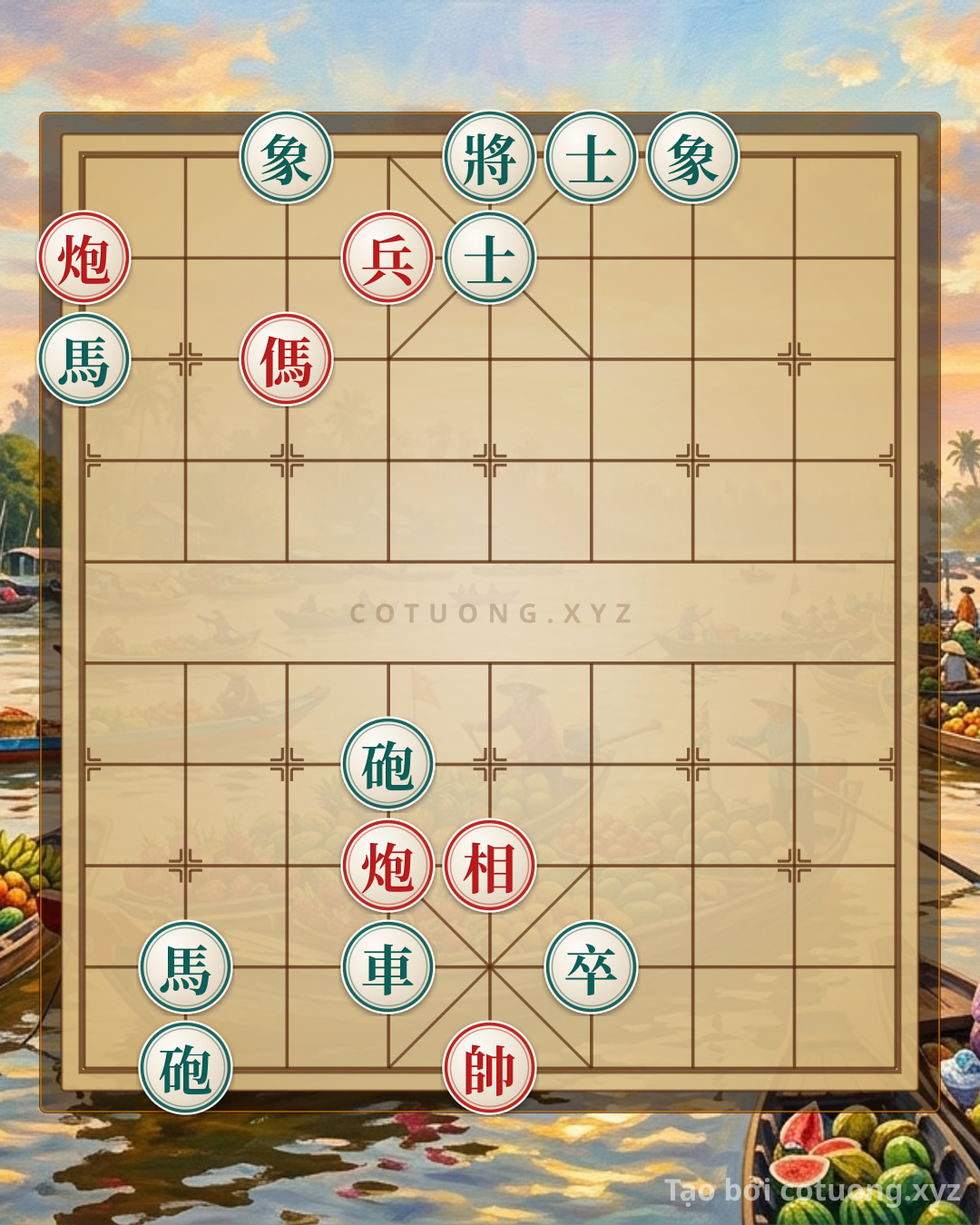 Challenge: Xiangqi Strategy: Red Horse Attacks Straight, Red Cannon's Tactical Strike - Peak Battle - Can you solve it?