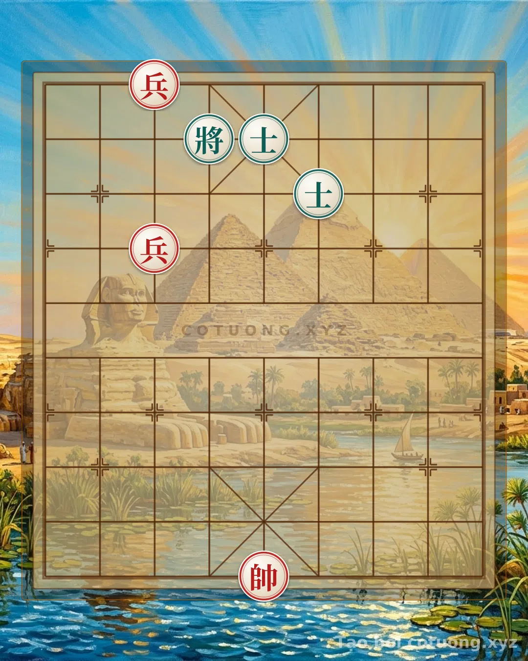 Thế cờ: Xiangqi (Chinese Chess) Puzzle 73: Double Rook Black Trap - Red Must Be Careful — Cờ Tướng Online