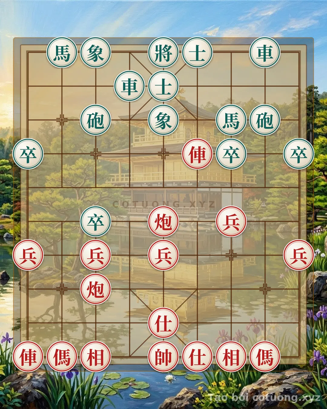 Thử Thách: Chiến Thuật Đỏ: Song Mã Giao Chân, Pháo Trống Đánh Thẳng Tướng - Thế Cờ Tử Vong - Bạn có thể giải được?