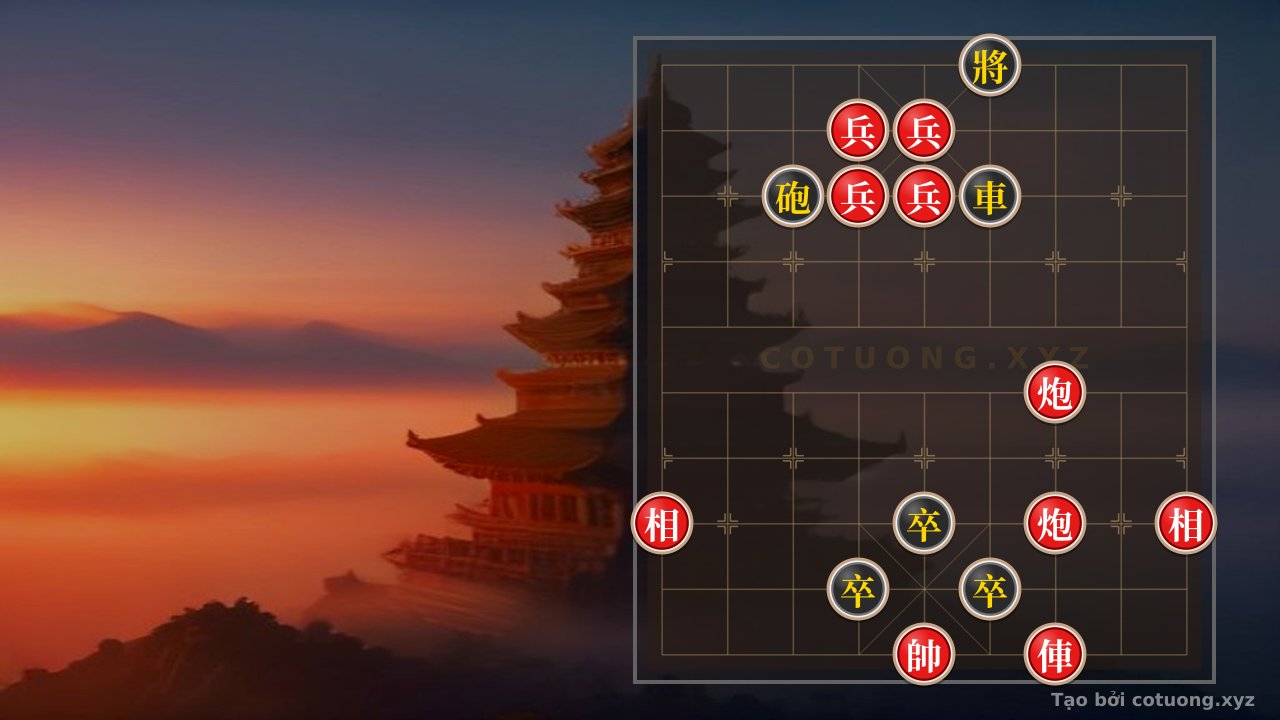 Thế cờ: Red General's Rampage: Red Chariot 3 Directly Attacks the Black General on Rank 10 - The Ultimate Checkmate Strategy — Cờ Tướng Online