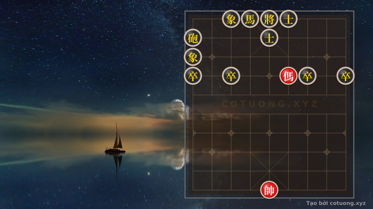 Thế cờ: Red Horse's Exposed: The Deadly Trap in the Endgame Rook-Horse 4-Piece - The Trick to Checkmate the Black General on the First Move — Cờ Tướng Online