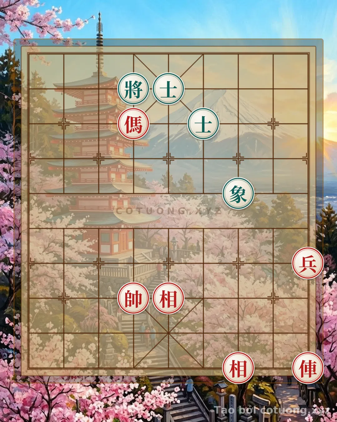Thế cờ: Red Chariot's Opening - A Life-and-Death Scenario in the 'Black General's Dangerous Position' Script: Who Will Be the First to Fall? — Cờ Tướng Online