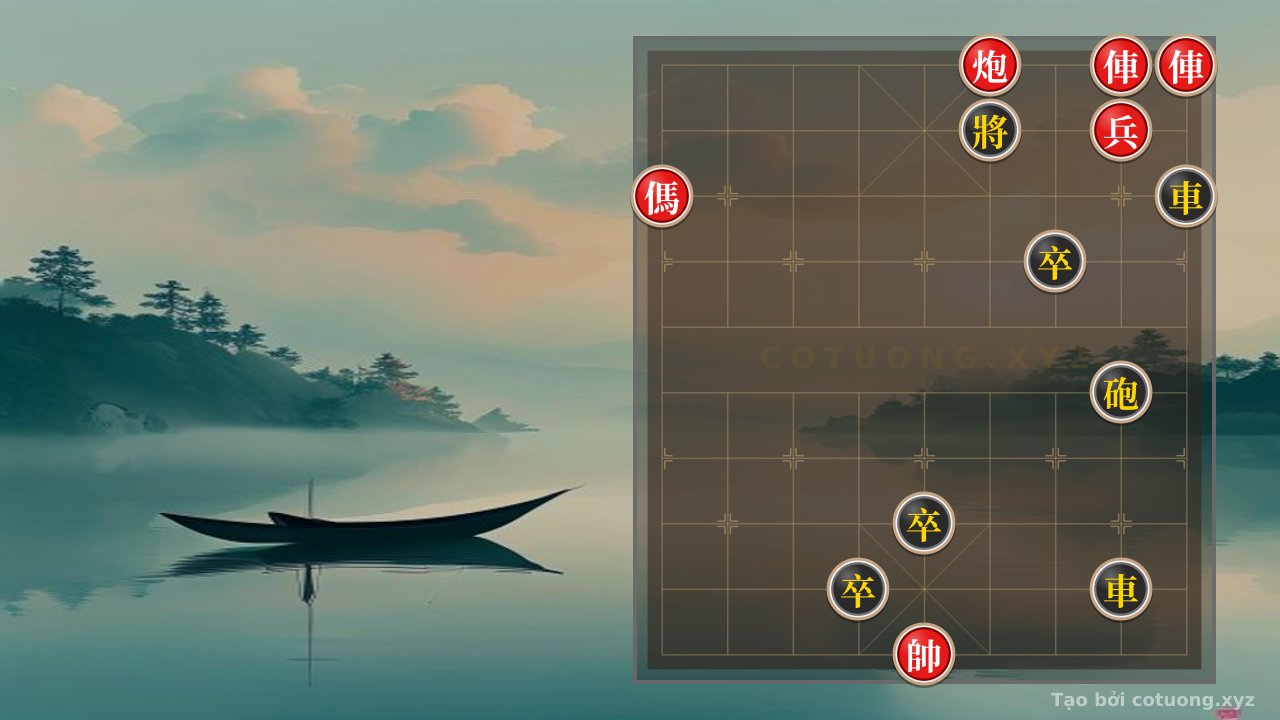 Thế cờ: Red Cannon Lurking at 4, Red Chariot Lurking at 1: A Strategy to Break Through Black's Defensive Setup in the 7/10 Opening — Cờ Tướng Online