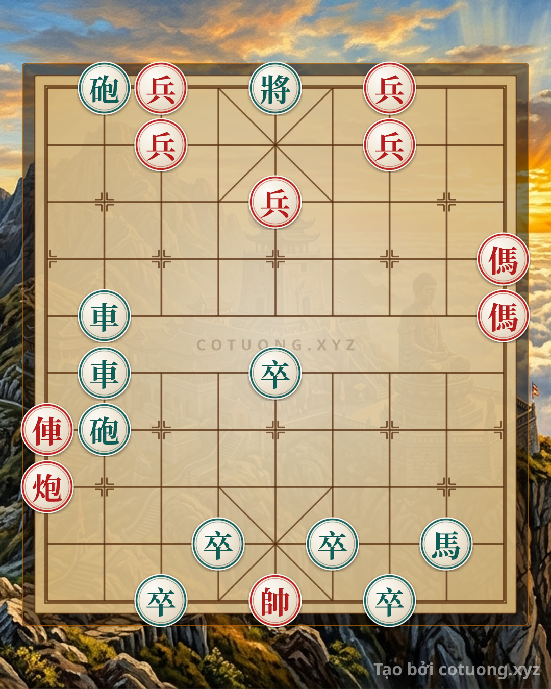Challenge: Checkmate Tactics: The Brutal Moves on the Xiangqi Board - Can you solve it?