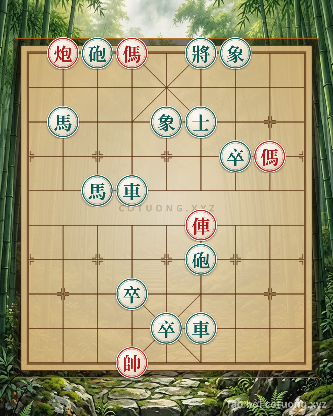 Challenge: Red Rook Cannon vs. Black 2 Rooks, 2 Cannons, and 2 Horses: Tactical Insights from an Ancient Battle - Can you solve it?