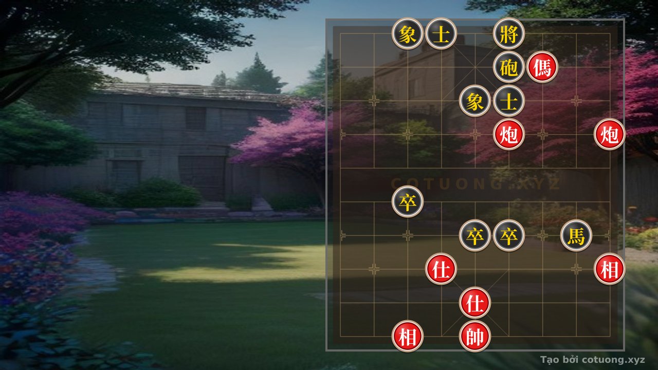 Thế cờ: Red General Wins: Double Horse Strategy Like Xich Bi and Bai Dang — Cờ Tướng Online