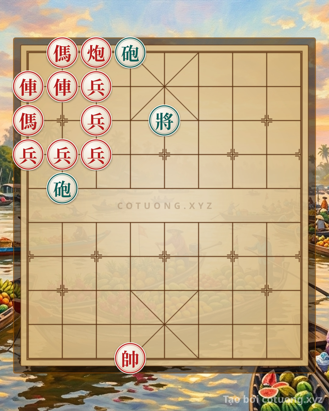 Challenge: Lưỡng xa hãm pháo, mã sát tướng - Can you solve it?