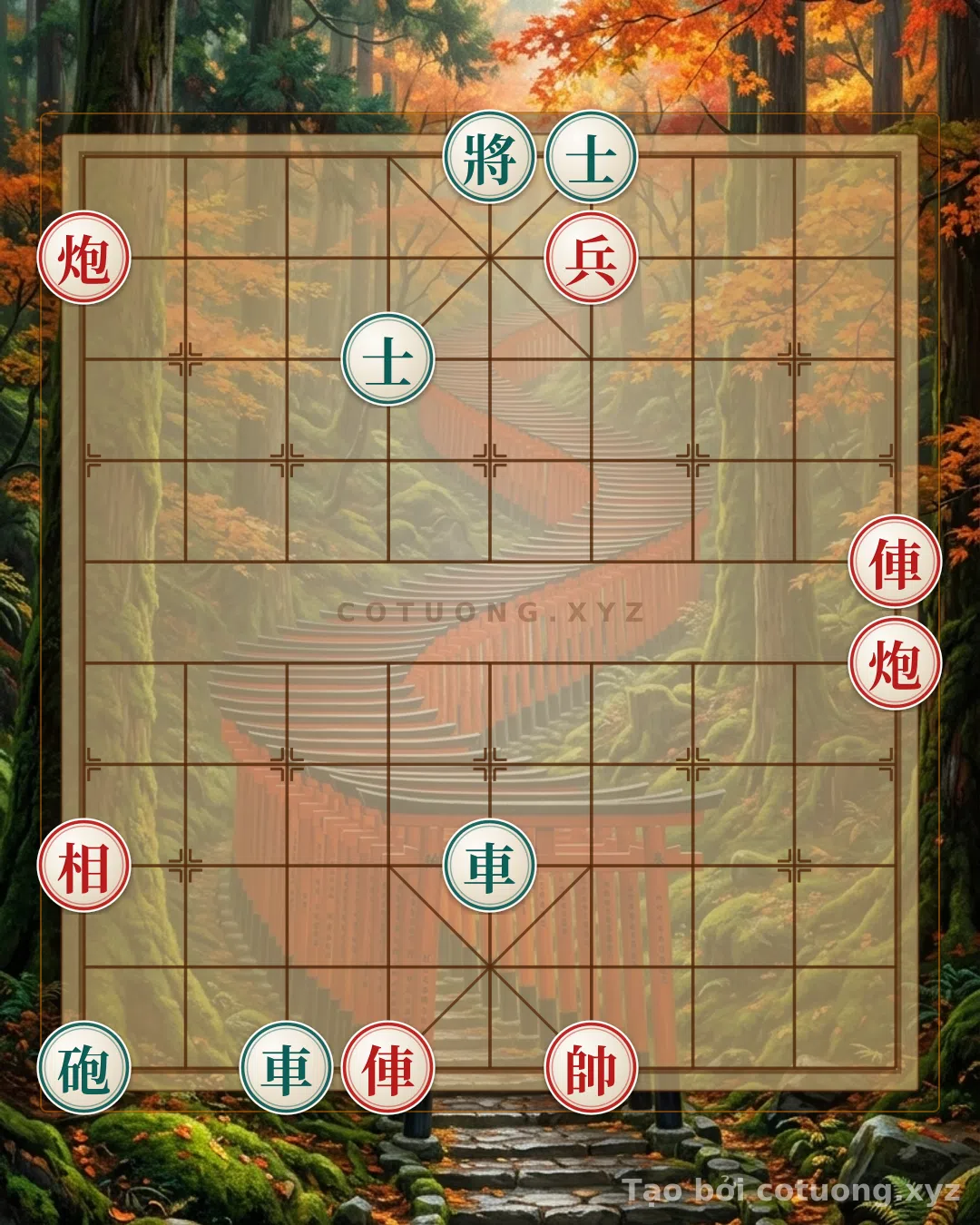 Thế cờ: Xiangqi: Red Chariot Rushes Straight to File 1 - Black Cannon's 'Horse Dance' Tactics — Cờ Tướng Online