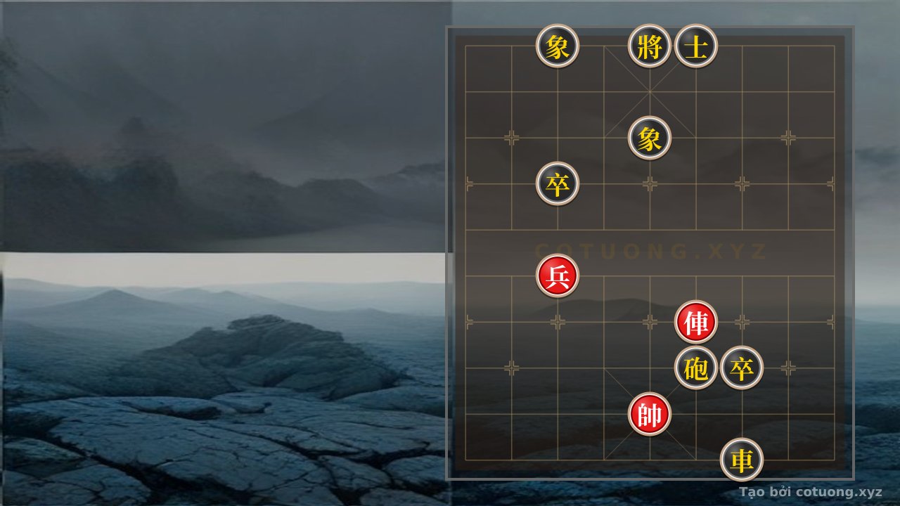 Thế cờ: Red Chariot's Straight Attack: The 'Single Horse' Checkmate Strategy Against the Black General — Cờ Tướng Online