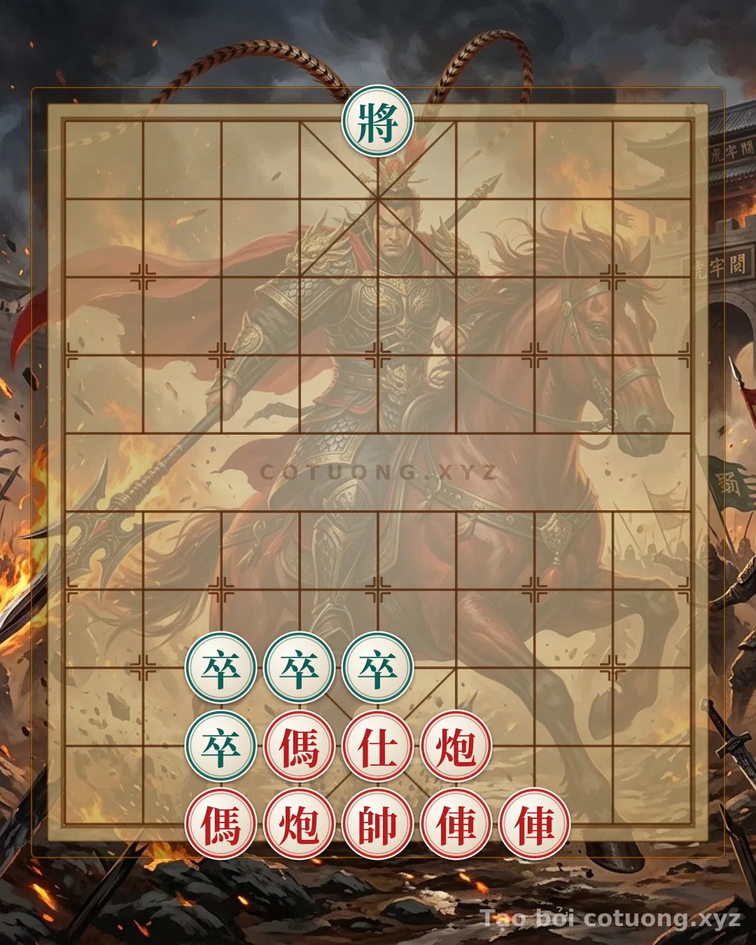Thế cờ: Red Horse Encirclement: Ultimate Tactical Mastery — Cờ Tướng Online