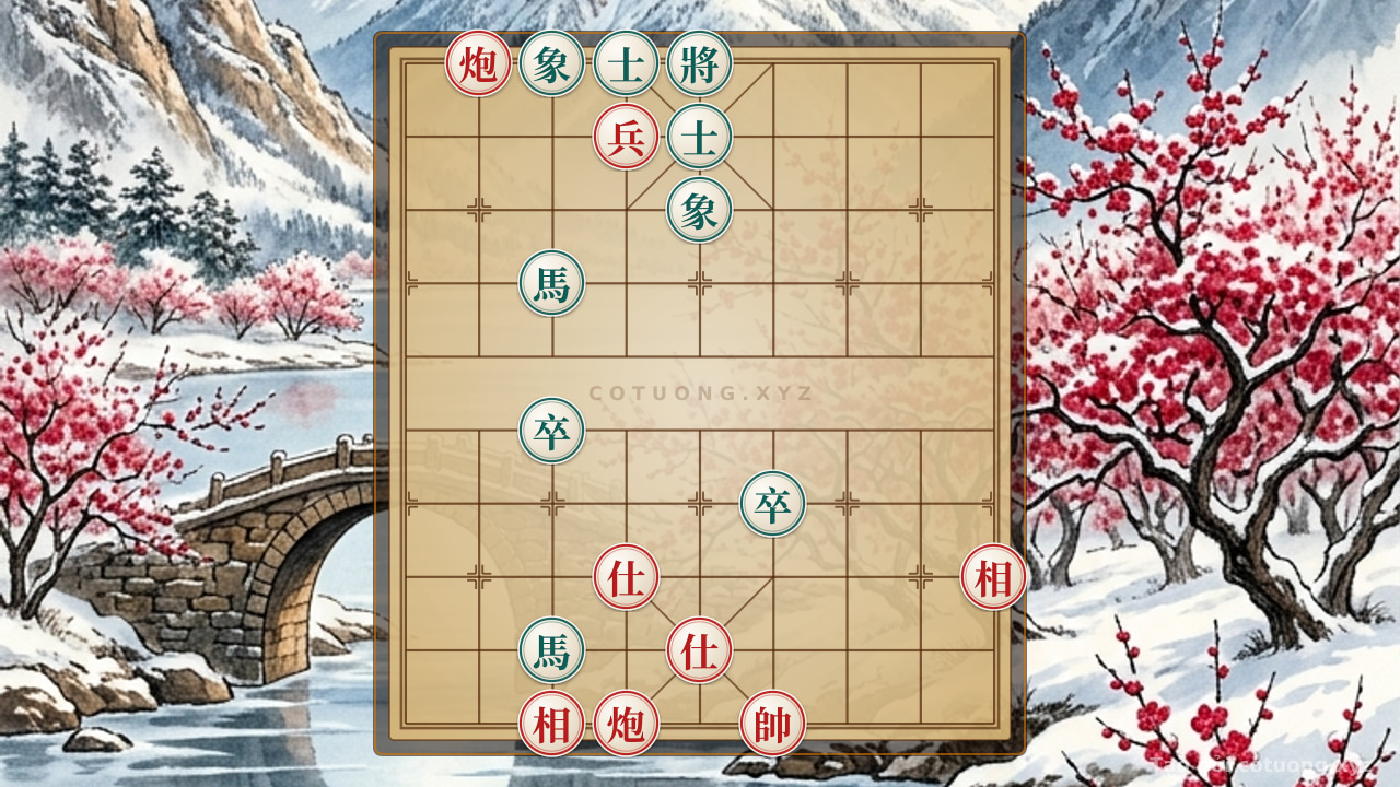 Thế cờ: The Classic Cannon Trap: When 2 Cannons Overwhelm the Black Double Horses in Chinese Chess — Cờ Tướng Online