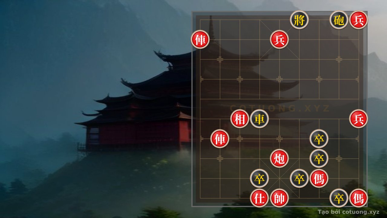 Thế cờ: The 'Empty Cannon' Formation - Red's Killing Move Strategy in Chinese Chess — Cờ Tướng Online