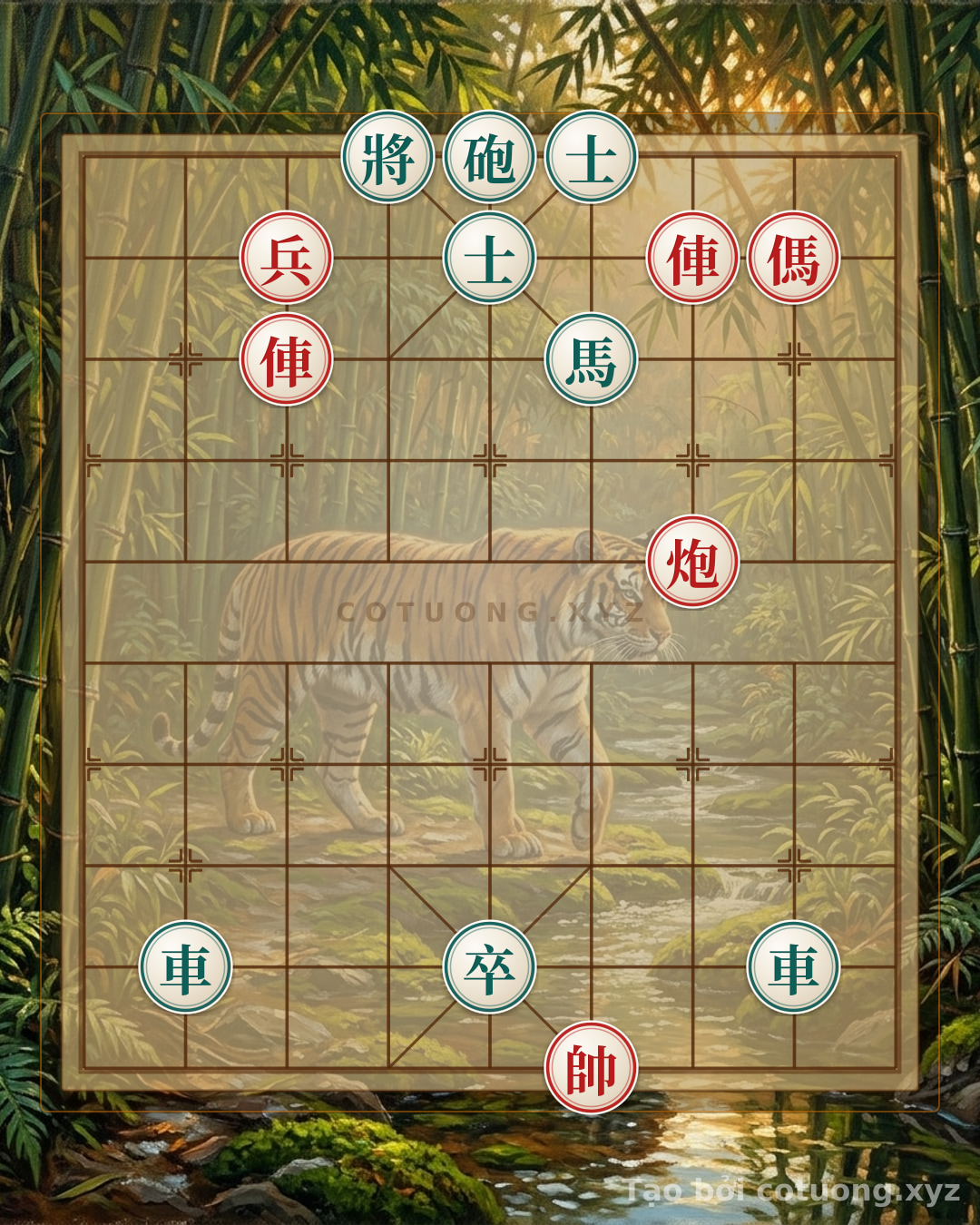 Challenge: Xiangqi: 2 Rooks, Cannons, Horses and Elephants vs. 2 Rooks, Cannons, Horses and Elephants - A Master's Guide to Defeating the Opponent - Can you solve it?