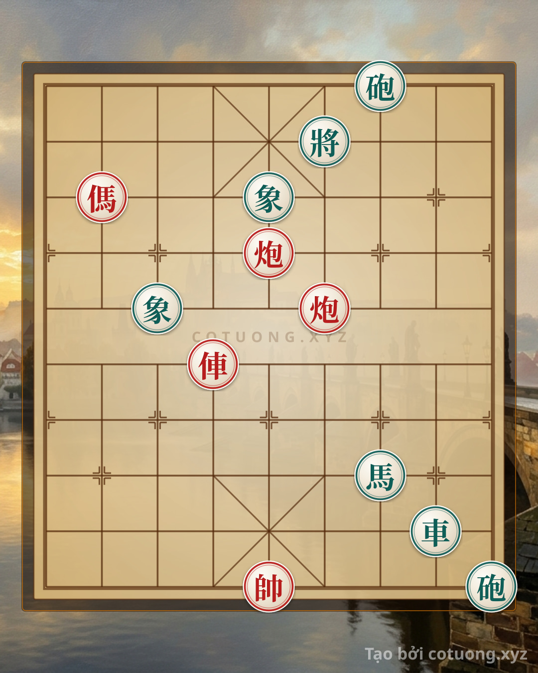Challenge: Red Cannon on 7th File, 10th Rank: The 'Encirclement' Tactical Breakthrough in the Xiangqi Battle - Can you solve it?