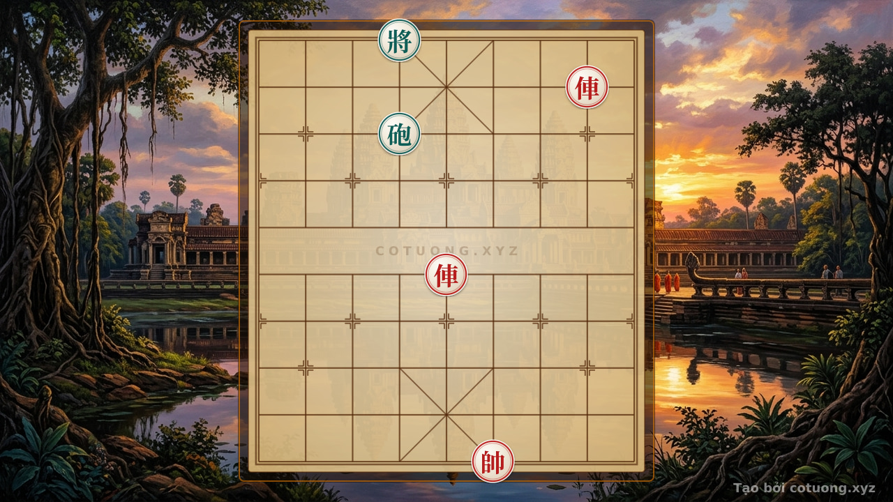 Thế cờ: Black General: Counterattack from Any Position, Making Red Fail at Road 4 — Cờ Tướng Online
