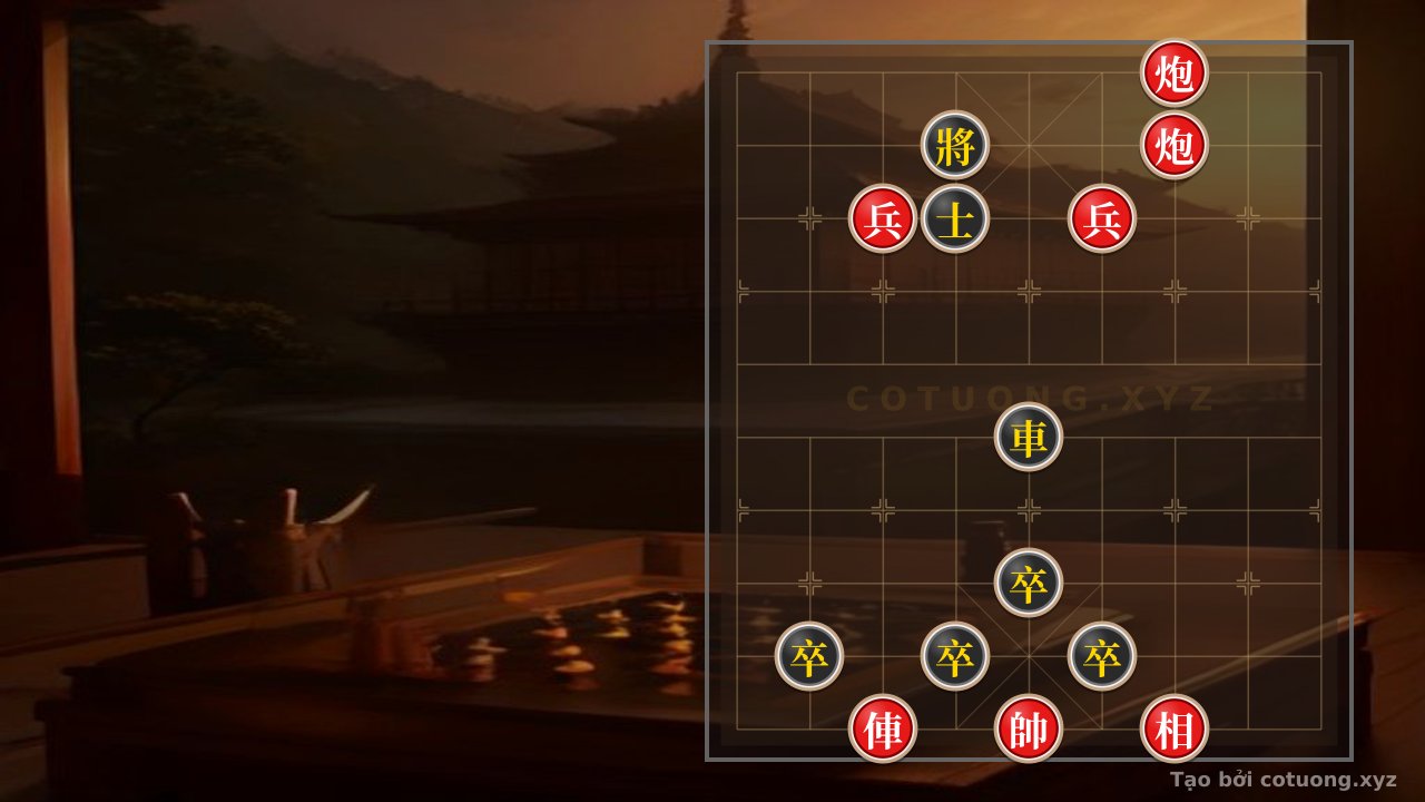 Thế cờ: Red Cannon on File 3, Rank 10: Strategy to Defeat the Black Chariot in Basic General's Chess — Cờ Tướng Online