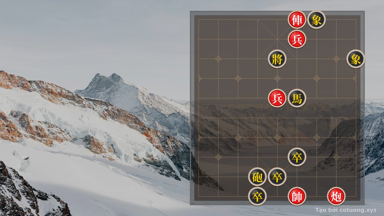 Thế cờ: Red Rook on File 4 Rank 10: The Strategy of Sacrificing Pieces to Create Chaos in Xiangqi — Cờ Tướng Online