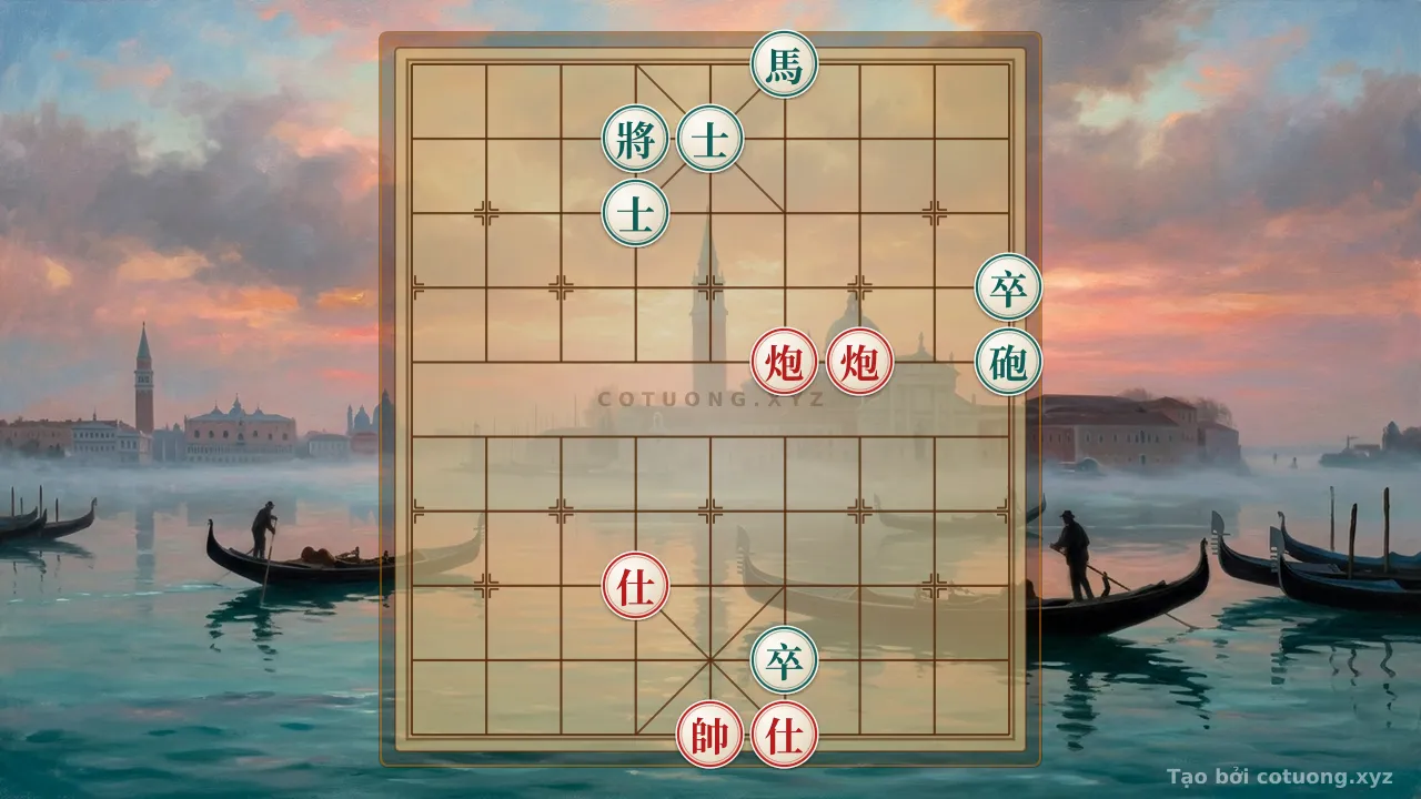 Thế cờ: Defensive Counterattack Strategy: How Red Beats Black in the 'Empty Cannon' Formation — Cờ Tướng Online