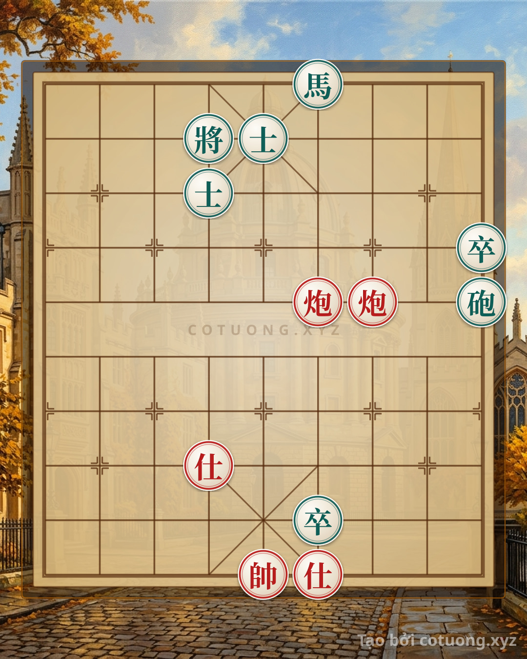 Challenge: Defensive Counterattack Strategy: How Red Beats Black in the 'Empty Cannon' Formation - Can you solve it?