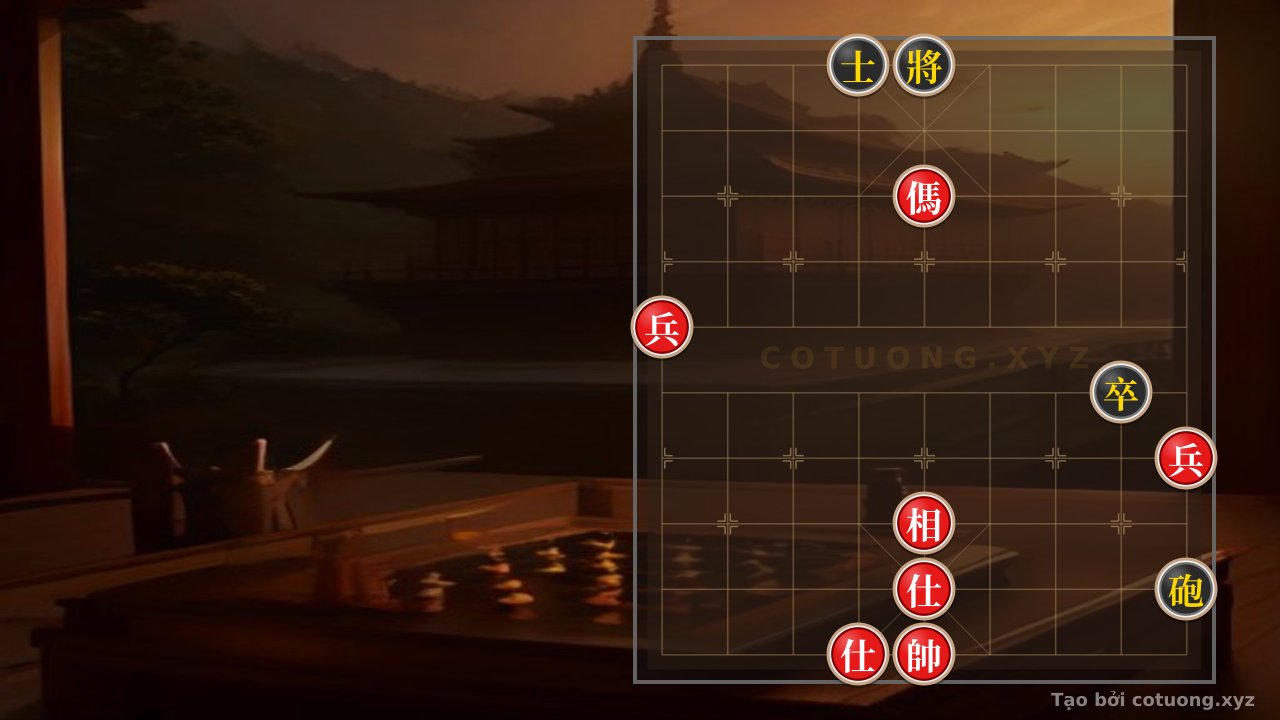 Thế cờ: Realistic Attack: Red Horse with 2 Pawns, 2 Advisors and Bishop Crushes Black's Cannon and Pawn Advisor - Elite Xiangqi Strategy — Cờ Tướng Online
