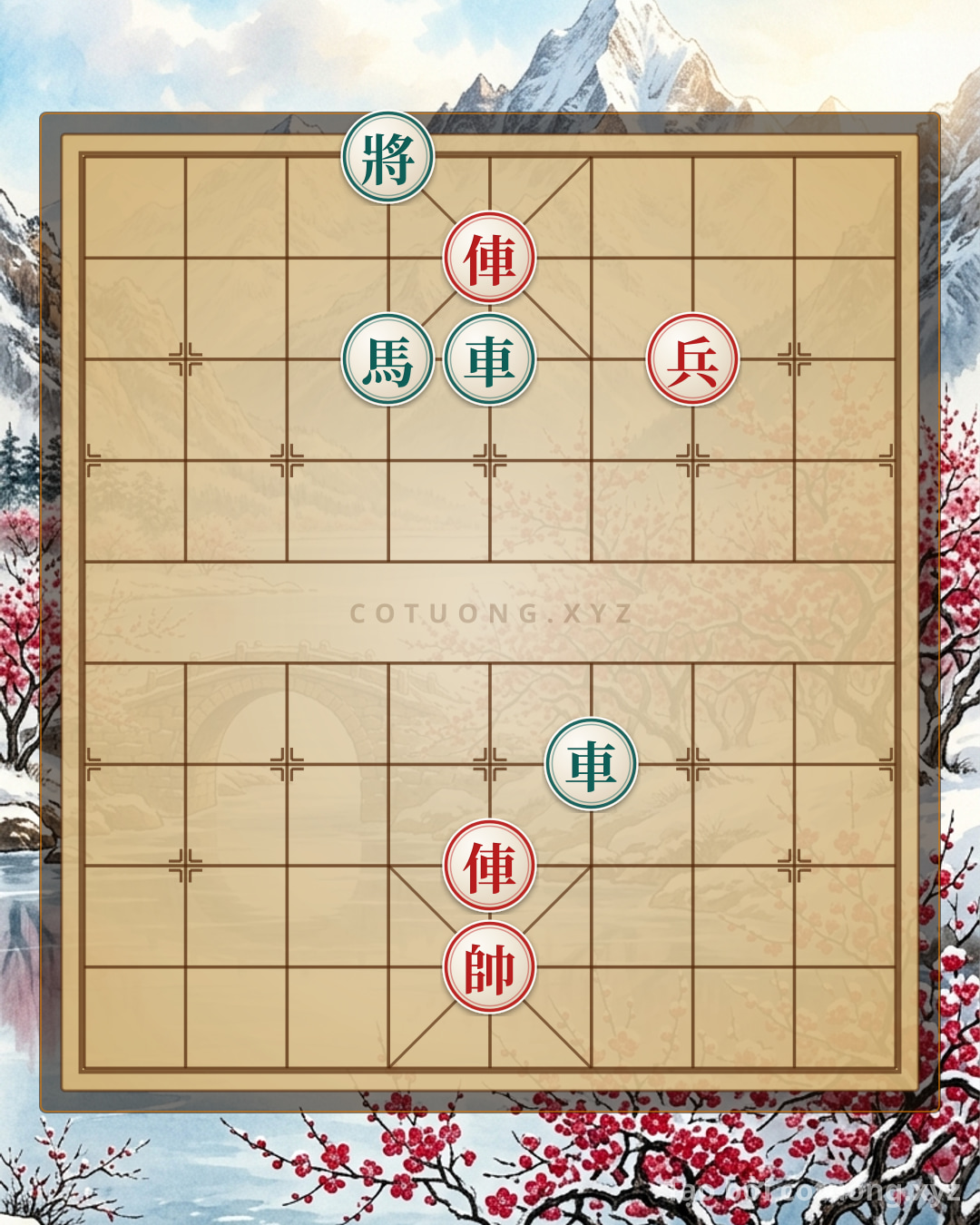 Challenge: Xiangqi: Breaking the Red General's Strategy with a Rook Checkmate on File 5 - Can you solve it?