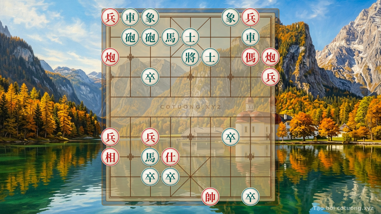 Thế cờ: The Secret of 'Song Mã Giao Chân' in the Position 'Xe Đen Lộ 2 - Tướng Đỏ Lộ 4' — Cờ Tướng Online
