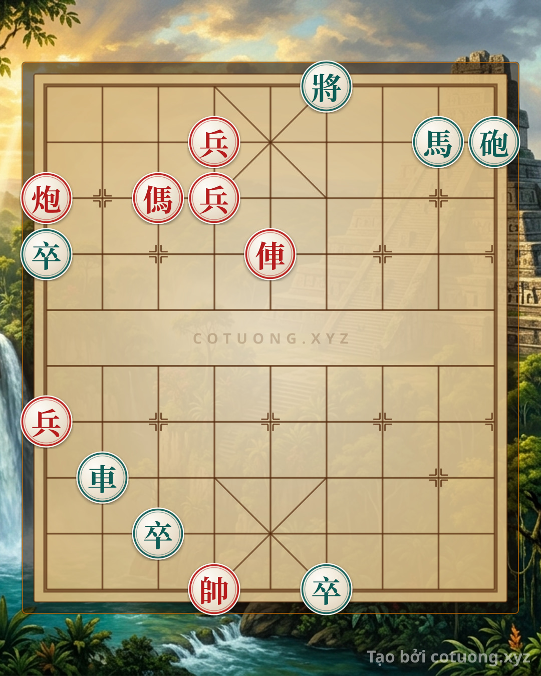 Challenge: Deadly Traps in the Red's Winning Position - Xiangqi Online Chess Tactics - Can you solve it?