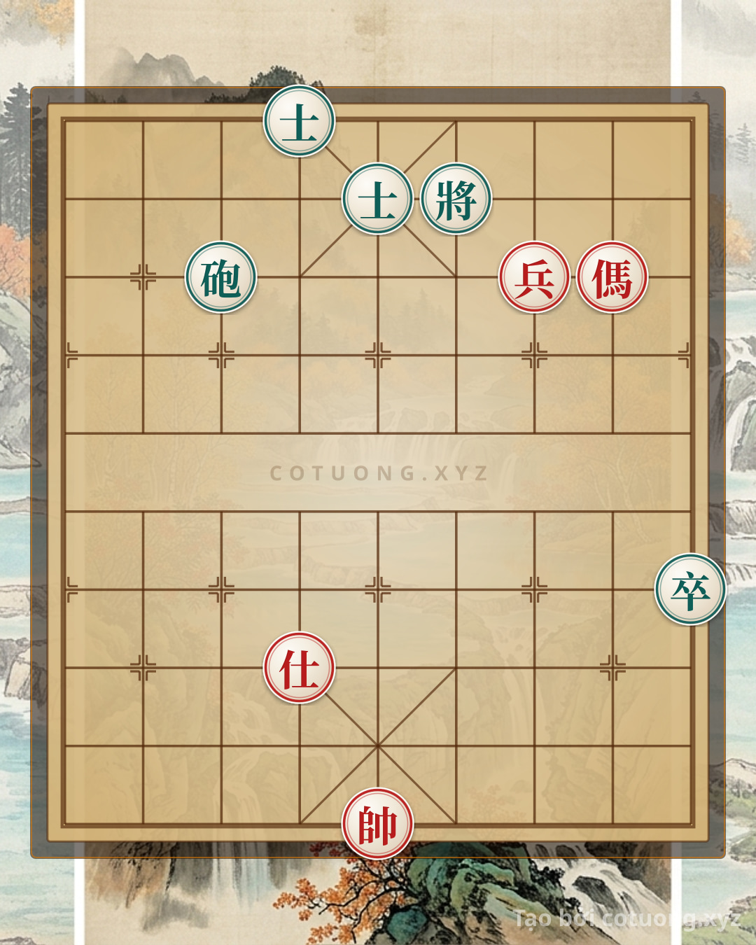 Challenge: The Mystery of the Board: Black Advisor Revealed, Red General Concealed - A Chess Strategy Online Full of Subtleties - Can you solve it?