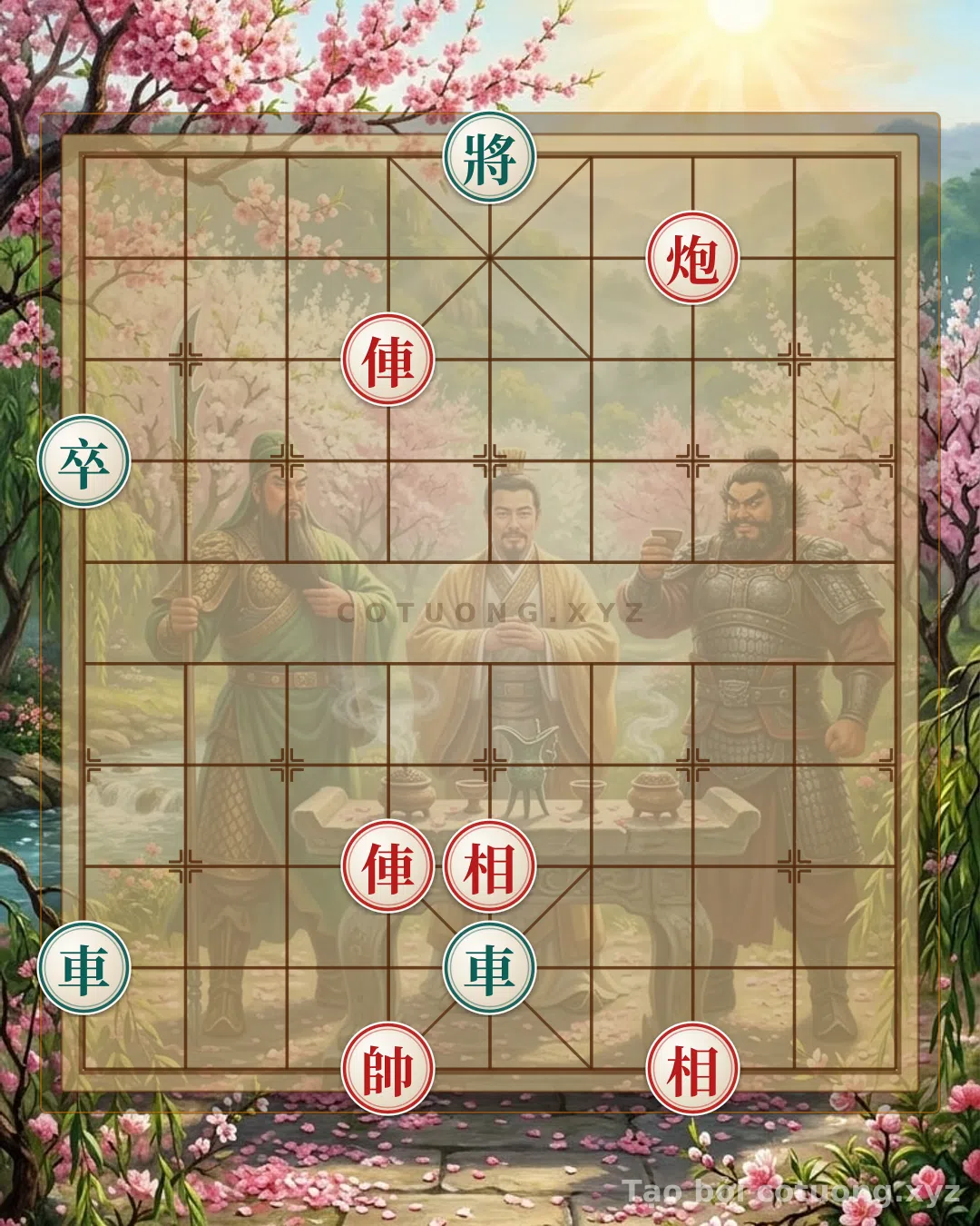 Thế cờ: The Art of Xiangqi: When Two Red Chariots and Two Red Elephants Face Two Black Cannons – The Trick to Counterattack Like the Battle of Xichibi — Cờ Tướng Online