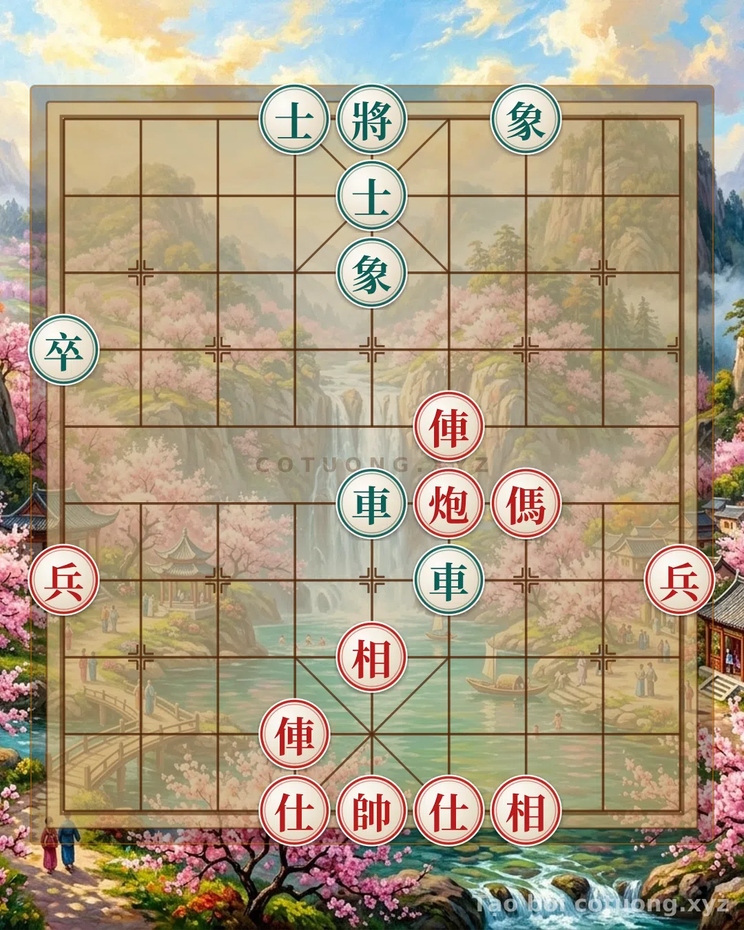 Thế cờ: The Secret Tactics of Red's Double Rook and Cannon vs. Black's Double Rook: A Counterattack Strategy Like the Battle of Red Cliffs in Chinese Chess — Cờ Tướng Online