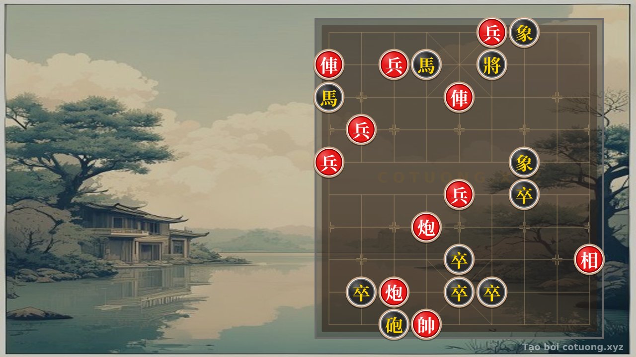 Thế cờ: The Secret of the Double Horse Crossing the Heart: A Full-Board Checkmate Strategy from the Opening — Cờ Tướng Online